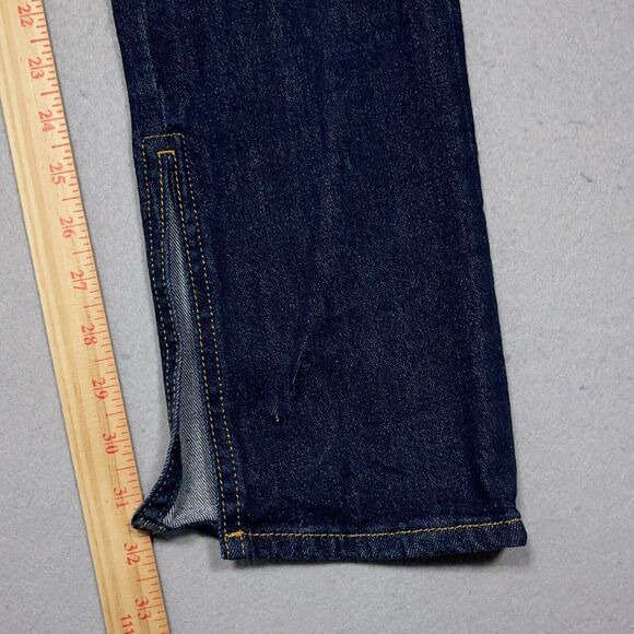 Anthropologie x Pilcro Jeans Women 27 The Split High-Rise Straight Dark Wash - Picture 3 of 14